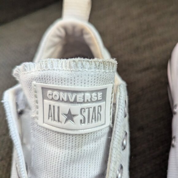 Converse White Athletic Shoes - Picture 3 of 8